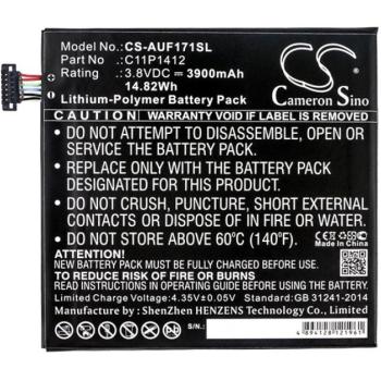 CAMERON SINO akku 3900 mAh LI-Polymer (belső akku, beépítése szakértelmet igényel, C11P1412 kompatibilis) ASUS PadFone 7 kép