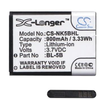 CAMERON SINO akku 900mAh LI-ION (BL-5B kompatibilis) Nokia 6124 Classic, 5320, 5070 kép