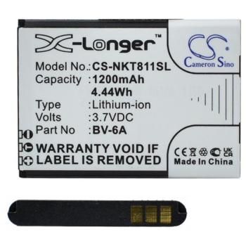 CAMERON SINO Li-Ion akku (3.7V/1200mAh, Nokia BV-6A kompatibilis) FEKETE Nokia 2720 Flip, 8110 4G (2018) kép