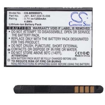 CAMERON SINO Li-Ion akku (3,7V / 1250mAh, Blackberry BAT-30615-006 kompatibilis) FEKETE BlackBerry 9900 Bold Touch, BlackBerry 9860 Torch, BlackBerry 9790 Onyx III. kép