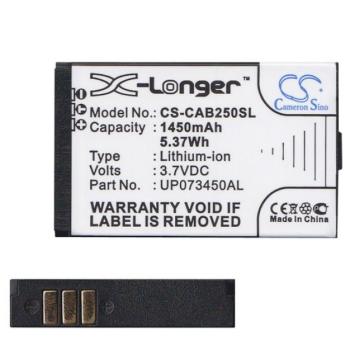 CAMERON SINO Li-Ion akku (3,7V / 1450mAh, CAT UP073450AL kompatibilis) FEKETE CAT B25 kép