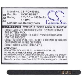 CAMERON SINO Li-Ion akku (3,7V / 1650mAh, NAVON G55133 kompatibilis) FEKETE Navon Mizu M500, Navon Mizu D500, Navon Mizu D501 kép
