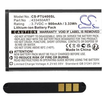 CAMERON SINO Li-Ion akku (3.7V/900mAh, Panasonic 433450ART kompatibilis) FEKETE kép