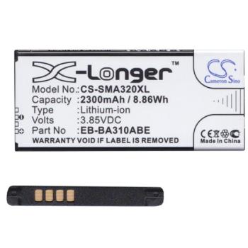 CAMERON SINO Li-Ion akku (3.85V/2300mAh, Samsung EB-BA310ABE kompatibilis) FEKETE Samsung Galaxy A3 (2016) SM-A310F kép