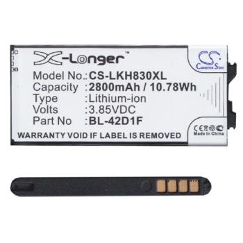 CAMERON SINO Li-Ion akku (3,85V / 2800mAh, LG BL-42D1F kompatibilis) FEKETE LG G5 (H850) kép