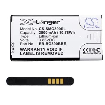 CAMERON SINO Li-Ion akku (3,85V / 2800mAh, Samsung EB-BG390BBE kompatibilis) FEKETE Samsung Galaxy Xcover 4 (SM-G390) kép