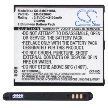 CAMERON SINO Li-Ion akku (3,8V / 2100mAh, Samsung EB-B220AC kompatibilis) FEKETE Samsung Galaxy Grand 2 (SM-G7100) kép