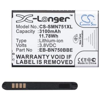 CAMERON SINO Li-Ion akku (3,8V / 3100mAh, Samsung EB-BN750BBC kompatibilis) FEKETE Samsung Galaxy Note 3 Neo (SM-N7505) kép