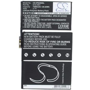 CAMERON SINO Li-Polymer akku (3,7V / 6300mAh, Apple 616-0559 kompatibilis) FEKETE Apple IPAD 2 kép