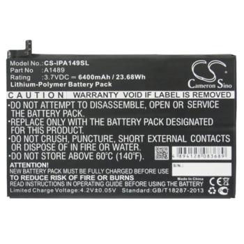 CAMERON SINO Li-Polymer akku (3,7V / 6400mAh, Apple A1489 kompatibilis) FEKETE Apple IPAD mini 2 , Apple IPAD mini 3 kép