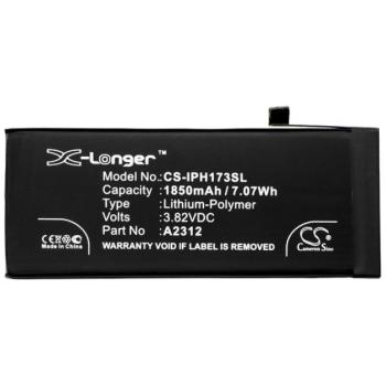 CAMERON SINO Li-Polymer akku (3.82V/1850mAh, Apple A2312 kompatibilis) FEKETE Apple iPhone SE 2 (2020) kép