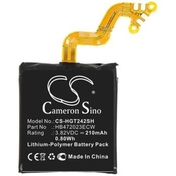 CAMERON SINO Li-Polymer akku (3.82V/210mAh, Huawei HB472023ECW kompatibilis) FEKETE Huawei Watch GT 2 42mm kép