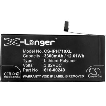 CAMERON SINO Li-Polymer akku (3.82V/3300mAh, Apple 616-00249 kompatibilis) FEKETE Apple iPhone 7 Plus 5.5 kép