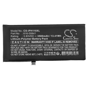 CAMERON SINO Li-Polymer akku (3,83V / 3500mAh, Apple 616-00641 kompatibilis) FEKETE Apple iPhone 11 kép