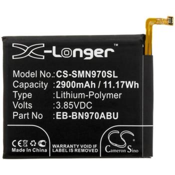 CAMERON SINO Li-Polymer akku (3,85V / 2900mAh, Samsung EB-BN970ABU kompatibilis) FEKETE Samsung Galaxy Note 10 (SM-N970F) kép