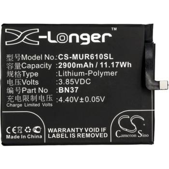 CAMERON SINO Li-Polymer akku (3,85V / 2900mAh, Xiaomi BN37 kompatibilis) FEKETE Xiaomi Redmi 6, Xiaomi Redmi 6A kép