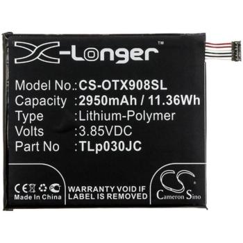 CAMERON SINO Li-Polymer akku (3,85V / 2950mAh, Alcatel CAC3000034CC kompatibilis) FEKETE Alcatel 3C (OT-5026D) kép