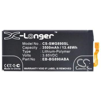 CAMERON SINO Li-Polymer akku (3,85V / 3500mAh, Samsung EB-BG890ABA kompatibilis) FEKETE Samsung Galaxy S6 Active (SM-G890) kép