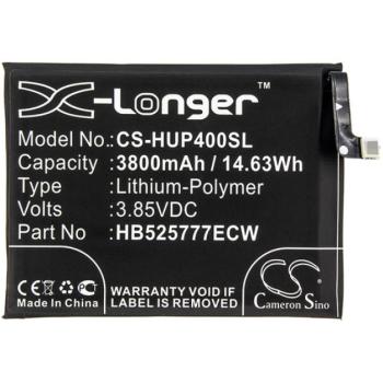 CAMERON SINO Li-Polymer akku (3,85V / 3800mAh, Huawei HB525777ECW kompatibilis) FEKETE Huawei P40 kép