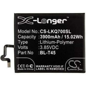 CAMERON SINO Li-Polymer akku (3,85V / 3900mAh, LG BL-T45 kompatibilis) FEKETE LG K50 (LMX520), LG K50S (LMX520EM) kép