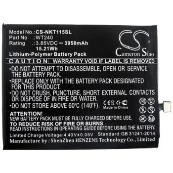 CAMERON SINO Li-Polymer akku (3,85V / 3950mAh, Nokia WT240 kompatibilis) FEKETE Nokia 3.2, Nokia 2.3 kép