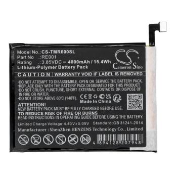 CAMERON SINO Li-Polymer akku (3.85V / 4000mAh, T-Mobile RE001 kompatibilis) FEKETE T Phone 5G (2022) kép