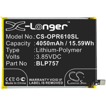 CAMERON SINO Li-Polymer akku (3,85V / 4050mAh, OPPO BLP757 kompatibilis) FEKETE Realme 6, Realme 6 Pro, Realme 6S, Realme 6i kép