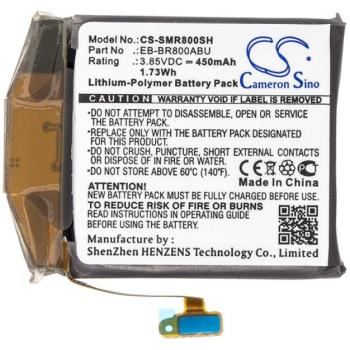 CAMERON SINO Li-Polymer akku (3,85V / 450mAh, Samsung EB-BR800ABU kompatibilis) FEKETE Samsung Galaxy Watch 46mm (SM-R800N) kép