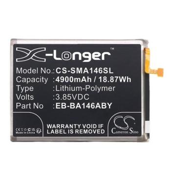 CAMERON SINO Li-Polymer akku (3,85V / 4900mAh, Samsung EB-BA146ABY kompatibilis) FEKETE Samsung Galaxy A14 5G (SM-A146) kép