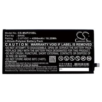 CAMERON SINO Li-Polymer akku (3,87V / 4200mAh, Xiaomi BN4E kompatibilis) FEKETE Xiaomi Pad 5 kép