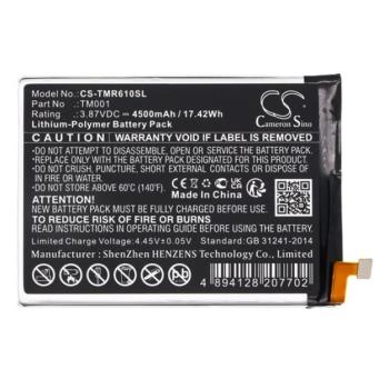 CAMERON SINO Li-Polymer akku (3.87V / 4500mAh, T-Mobile TM001 kompatibilis) FEKETE T Phone Pro 5G (2022) kép