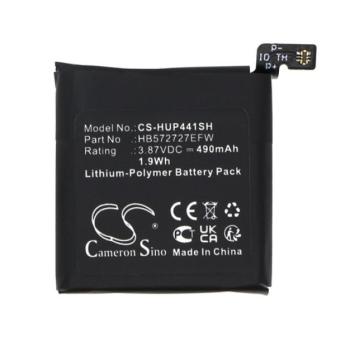 CAMERON SINO Li-Polymer akku (3.87V / 490mAh, Huawei HB572727EFW kompatibilis) FEKETE Huawei Watch GT 4 41mm kép