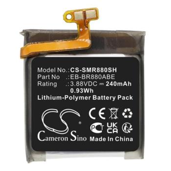CAMERON SINO Li-Polymer akku (3,88V / 240mAh, Samsung EB-BR860ABY kompatibilis) FEKETE Samsung Galaxy Watch 4 40 mm (SM-R860), Samsung Galaxy Watch 4 eSIM 40mm (SM-R865) kép