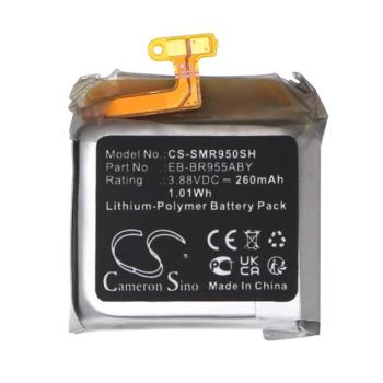CAMERON SINO Li-Polymer akku (3.88V / 260mAh, Samsung EB-BR955ABY kompatibilis) FEKETE Samsung Galaxy Watch 6 Classic 43mm (SM-R950) kép