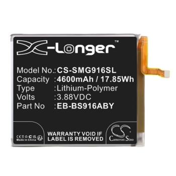 CAMERON SINO Li-Polymer akku (3,88V / 4600mAh, Samsung EB-BS916ABY kompatibilis) FEKETE Samsung Galaxy S23 Plus (SM-S916) kép
