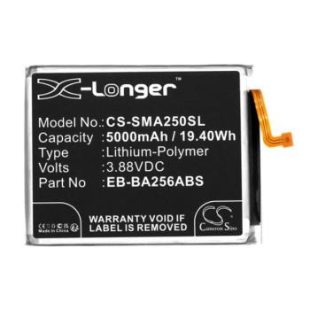 CAMERON SINO Li-Polymer akku (3,88V / 5000mAh, Samsung EB-BA256ABS kompatibilis) FEKETE Samsung Galaxy A55 5G (SM-A556), Galaxy A25 5G (SM-A256) kép