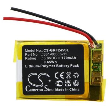 CAMERON SINO Li-Polymer akku (3,8V/170mAh, Garmin 361-00086-11 kompatibilis) FEKETE Garmin Forerunner 245 Music, Forerunner 245 kép