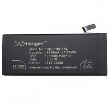 CAMERON SINO Li-Polymer akku (3,8V / 1900mAh, Apple 616-00036 kompatibilis) FEKETE Apple iPhone 6S 4.7 kép