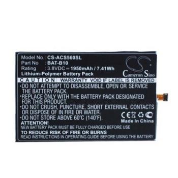 CAMERON SINO Li-Polymer akku (3,8V / 1950mAh, Acer BAT-B10 kompatibilis) FEKETE Acer Liquid Jade (S55) kép