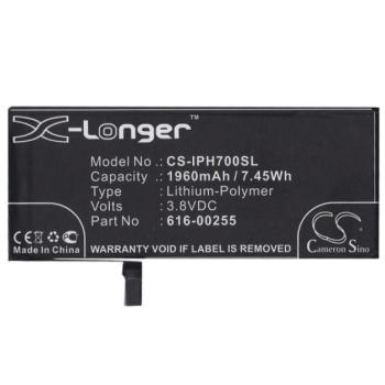 CAMERON SINO Li-Polymer akku (3,8V / 1960mAh, Apple 616-00255 kompatibilis) Apple iPhone 7 4.7 kép