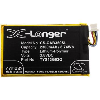 CAMERON SINO Li-Polymer akku (3,8V / 2300mAh, CAT TYS13G02Q kompatibilis) FEKETE CAT B35 kép