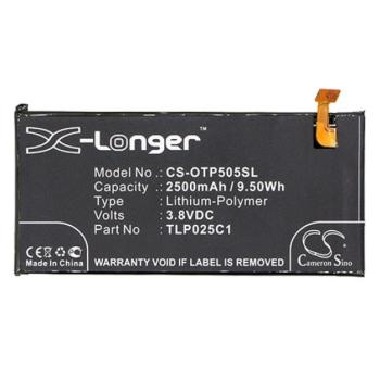CAMERON SINO Li-Polymer akku (3,8V / 2500mAh, Alcatel TLP025C1 kompatibilis) FEKETE Alcatel Pop 4 plus (OT-5056) kép