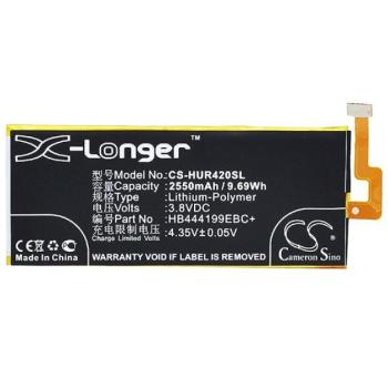 CAMERON SINO Li-Polymer akku (3,8V / 2550mAh, Huawei HB444199EBC+ kompatibilis) FEKETE Honor 4C kép