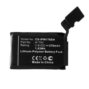 CAMERON SINO Li-Polymer akku (3,8V / 270mAh, Apple A1760 kompatibilis) FEKETE Apple Watch Series 2 38mm kép