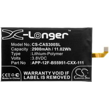 CAMERON SINO Li-Polymer akku (3,8V / 2900mAh, CAT APP-12F-B55951-CXX-111 kompatibilis) FEKETE CAT S30 kép