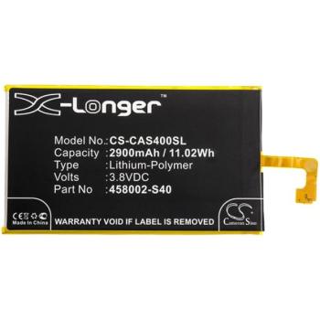 CAMERON SINO Li-Polymer akku (3,8V / 2900mAh, CATERPILLAR 458002-S40 kompatibilis) FEKETE CAT S40 kép