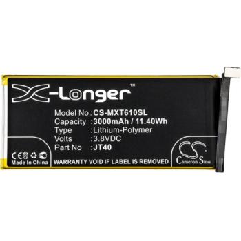 CAMERON SINO Li-Polymer akku (3,8V / 3000mAh, Motorola JT40 kompatibilis) FEKETE Motorola Moto G6 Plus (XT1926) kép