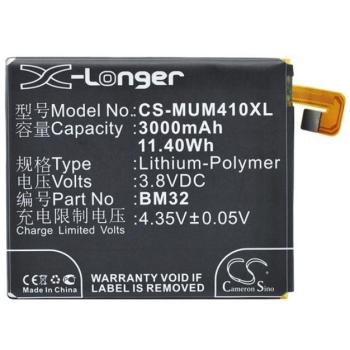 CAMERON SINO Li-Polymer akku (3,8V / 3000mAh, Xiaomi BM32 kompatibilis) FEKETE Xiaomi Mi 4 kép