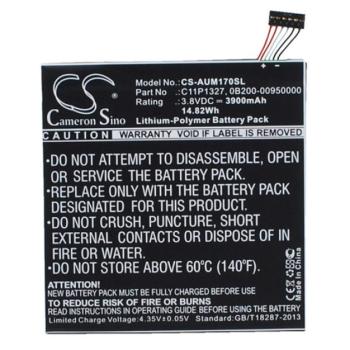CAMERON SINO Li-Polymer akku (3,8V / 3900mAh, Asus 0B200-00950000 kompatibilis) FEKETE Asus Fonepad 7 (FE170CG) kép