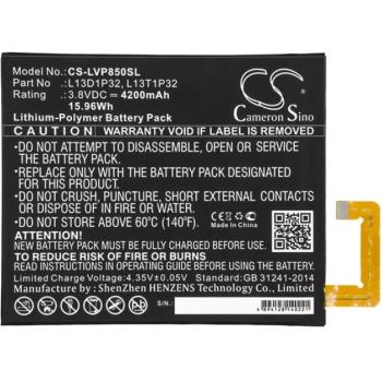 CAMERON SINO Li-Polymer akku (3,8V / 4200mAh, Lenovo L13D1P32 kompatibilis) FEKETE Lenovo Tab 2 8.0 (A8-50) kép
